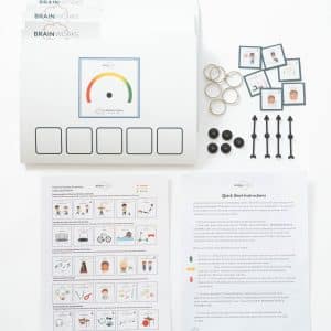 BrainWorks Single Printed Kit with activity cards, instruction sheets, and assembly materials.