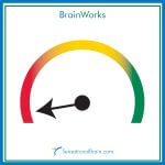 BrainWorks Tachometer Tool with arrow pointing to Red