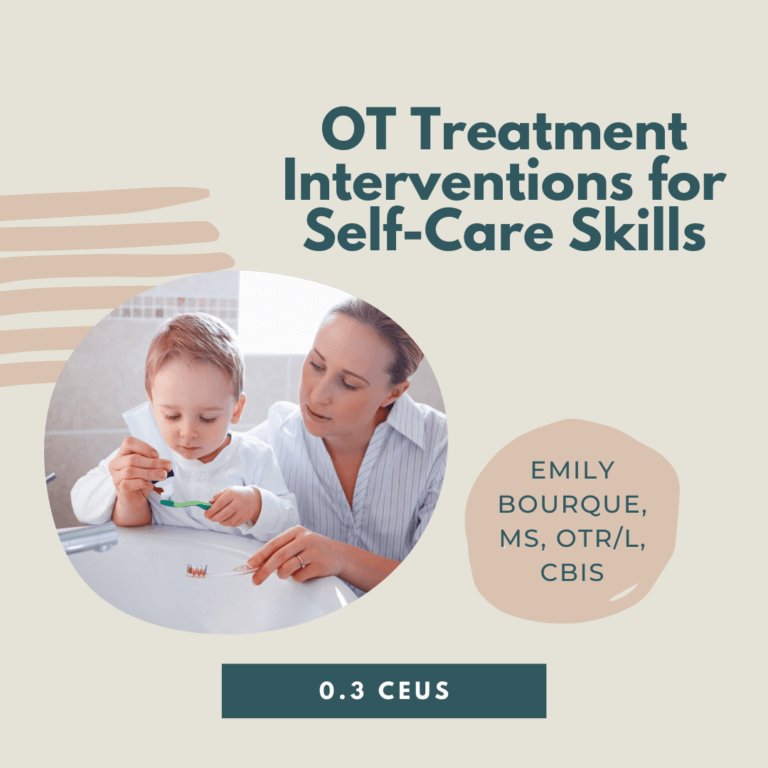 OT Treatment Interventions for SelfCare Skills SensationalBrain
