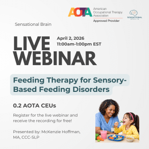 Therapist watching young child feed herself