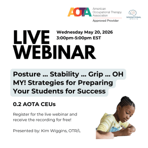 Live webinar on student success strategies, May 20, 2026, 3-5pm EST, by Kim Wiggins, 0.2 AOTA CEUs, free recording.